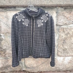 Icelandic Design Full Zip Wool Blend Jacket Large